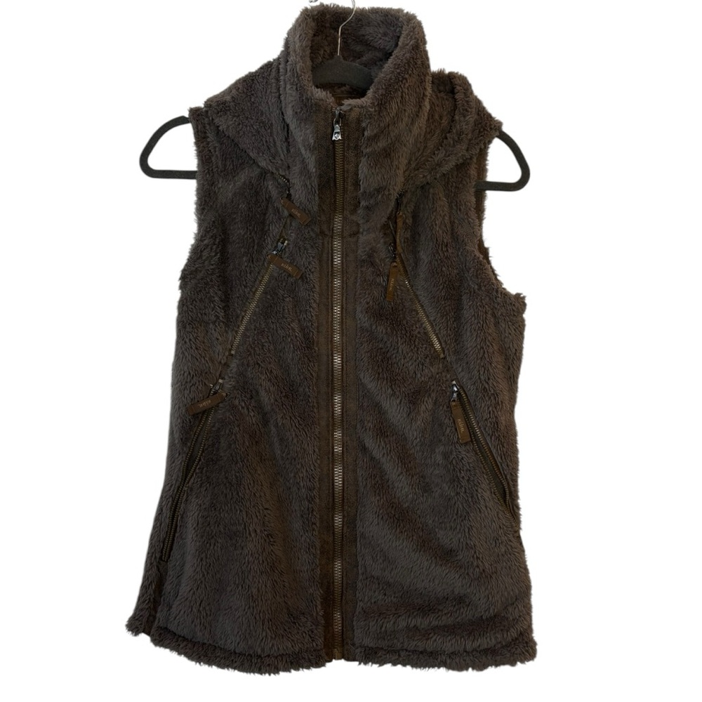 KUHL Flight Fleece Vest in Breen Small Women’s Cozy Italian Fleece Full Zip - Picture 5 of 11
